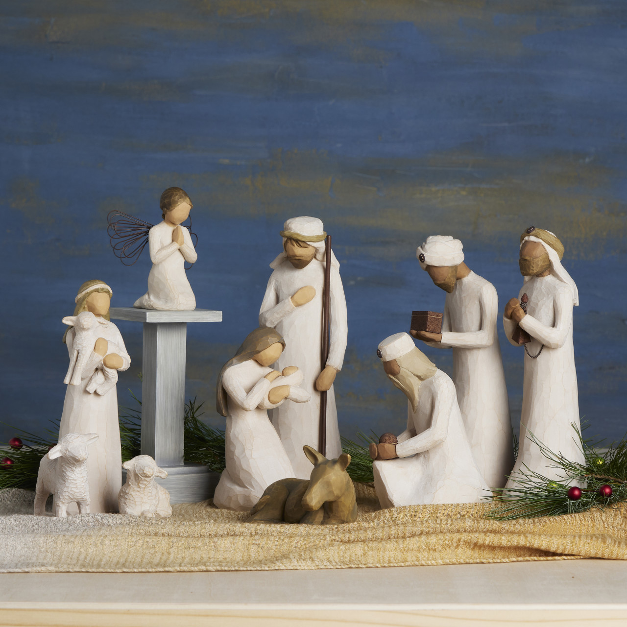 Nativity Set: 11 pieces sculpted by Susan Lordi