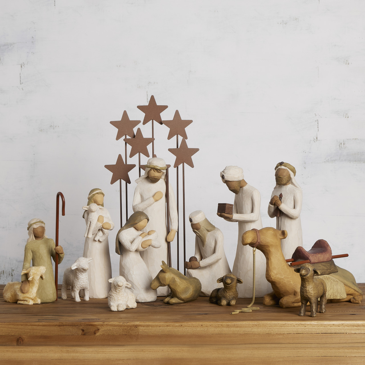 Nativity Set: 14 pieces sculpted by Susan Lordi
