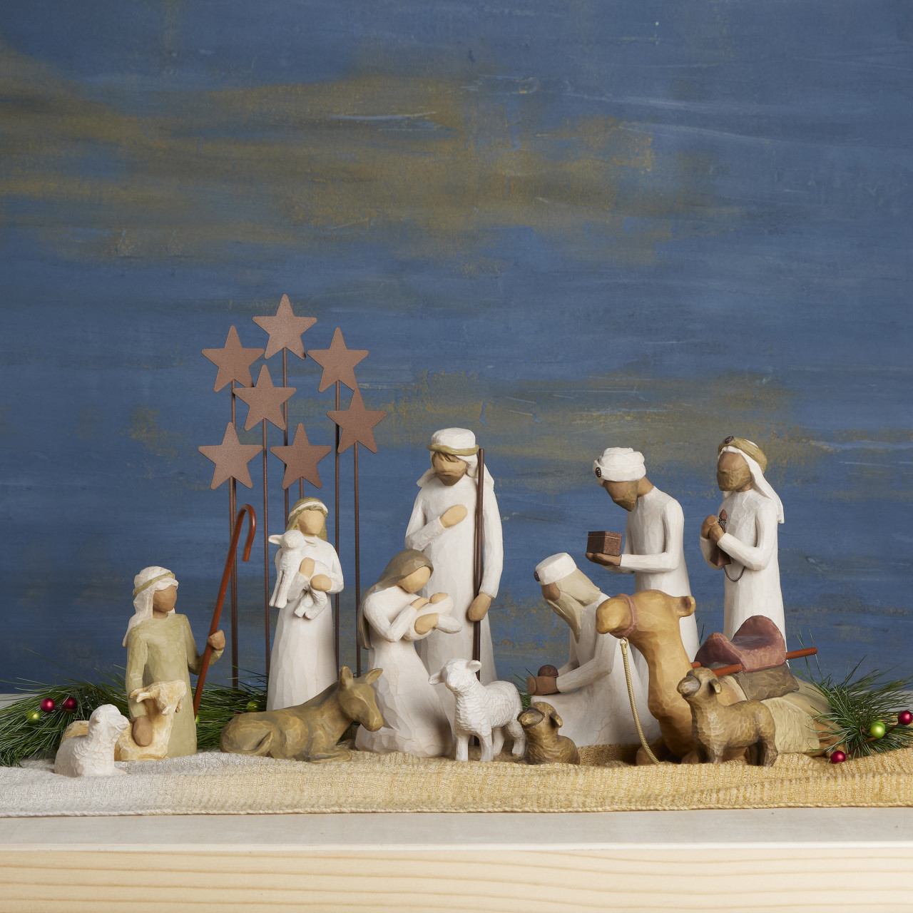 Nativity Set: 14 pieces sculpted by Susan Lordi