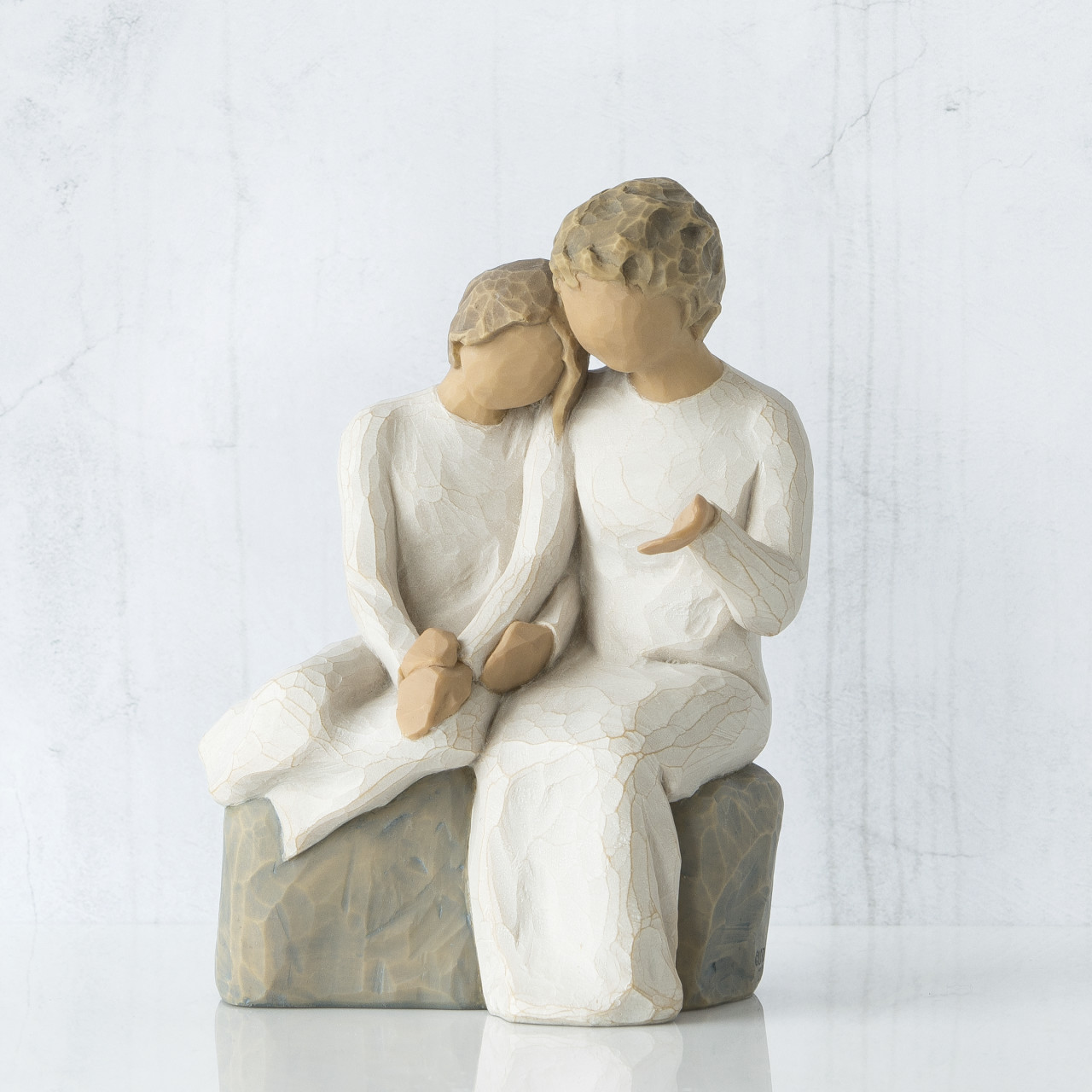 With my Grandmother sculpted figure by Susan Lordi