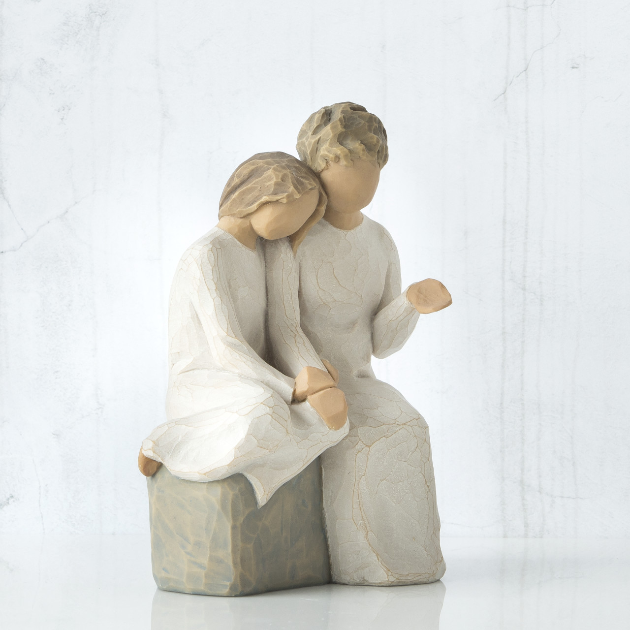 With my Grandmother sculpted figure by Susan Lordi