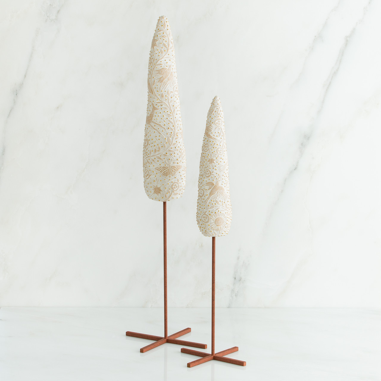 Nativity Cypress Trees, set of 2 by Susan Lordi