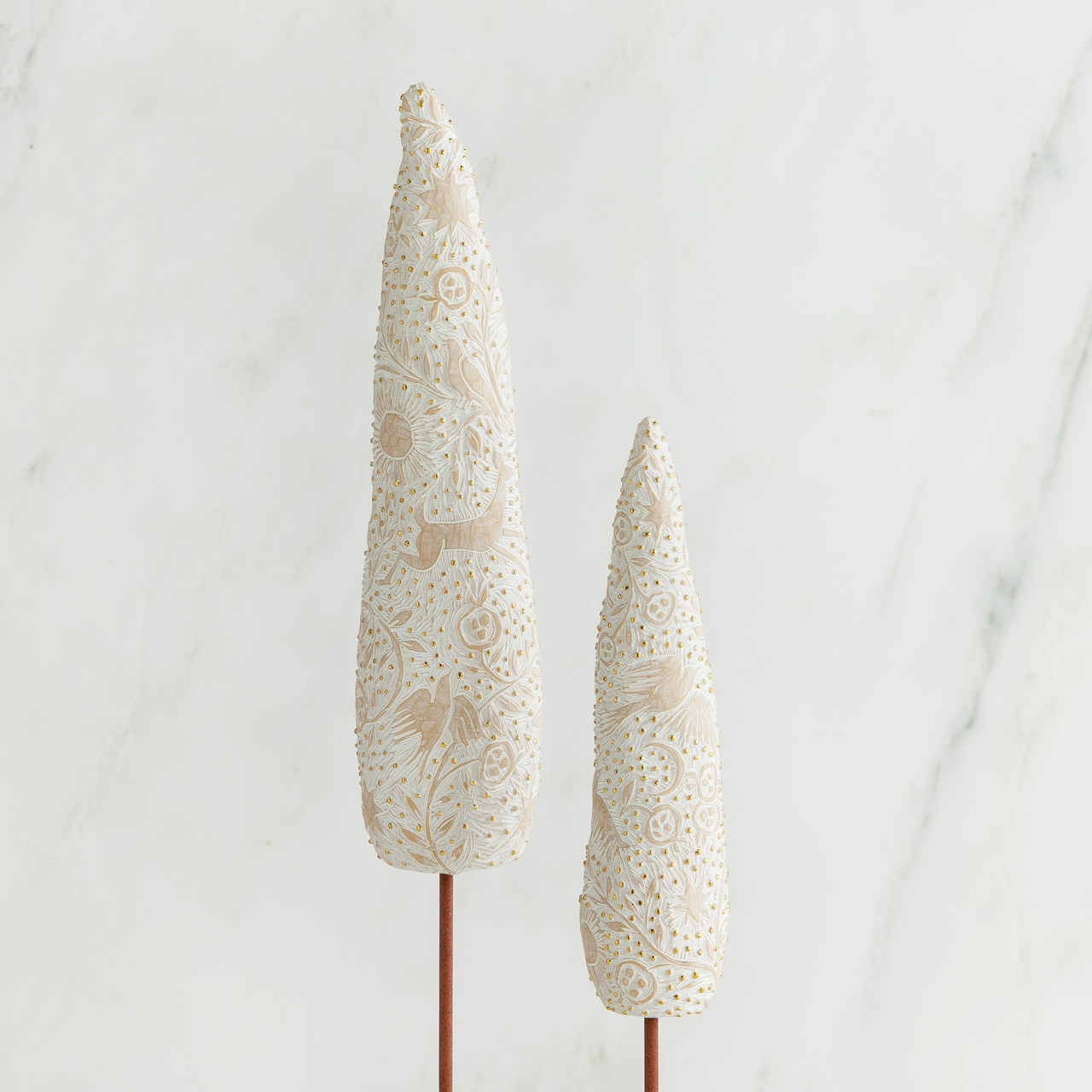 Nativity Cypress Trees, set of 2 by Susan Lordi