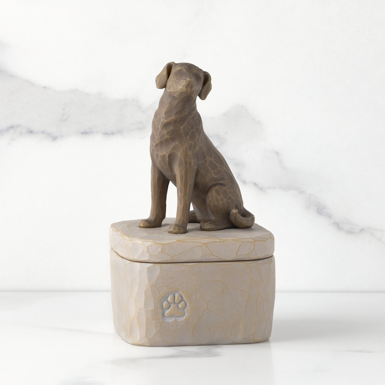 Love my Dog (dark) Keepsake Box sculpted by Susan Lordi