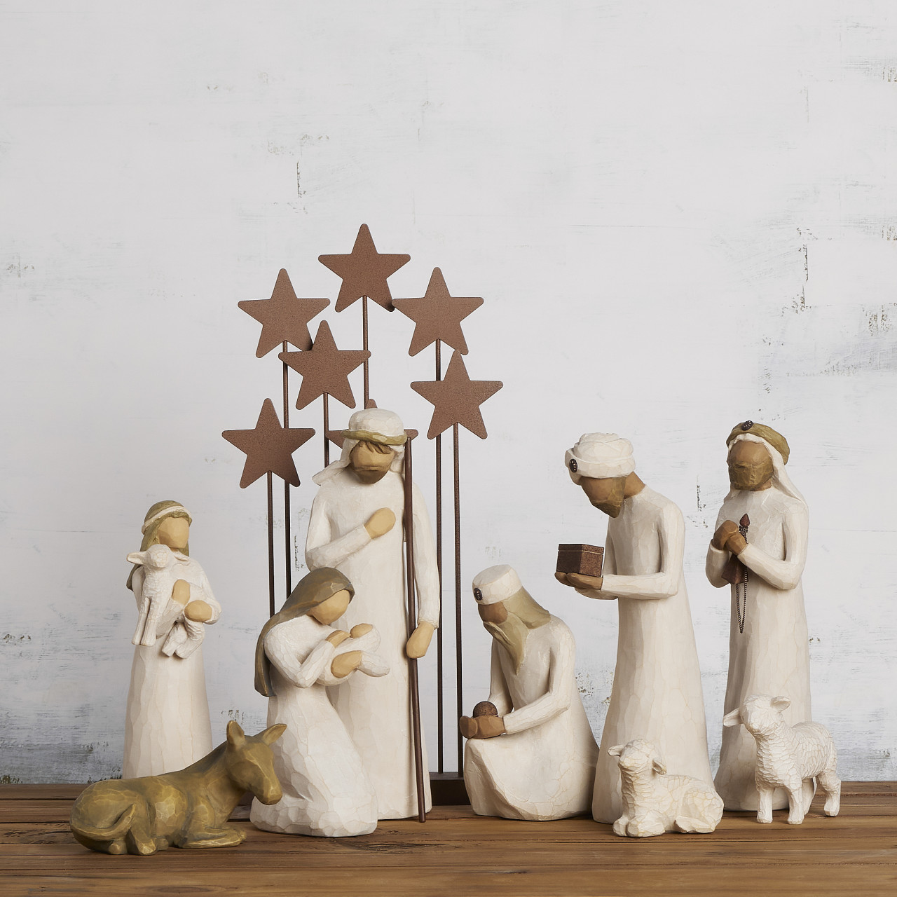 Nativity Set: 10 pieces sculpted by Susan Lordi