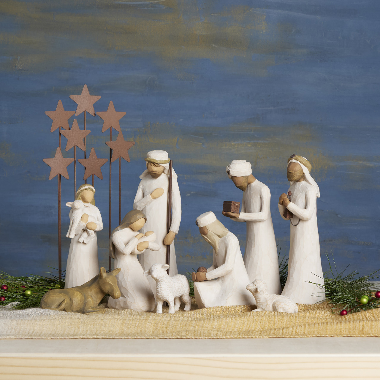 Nativity Set: 10 pieces sculpted by Susan Lordi