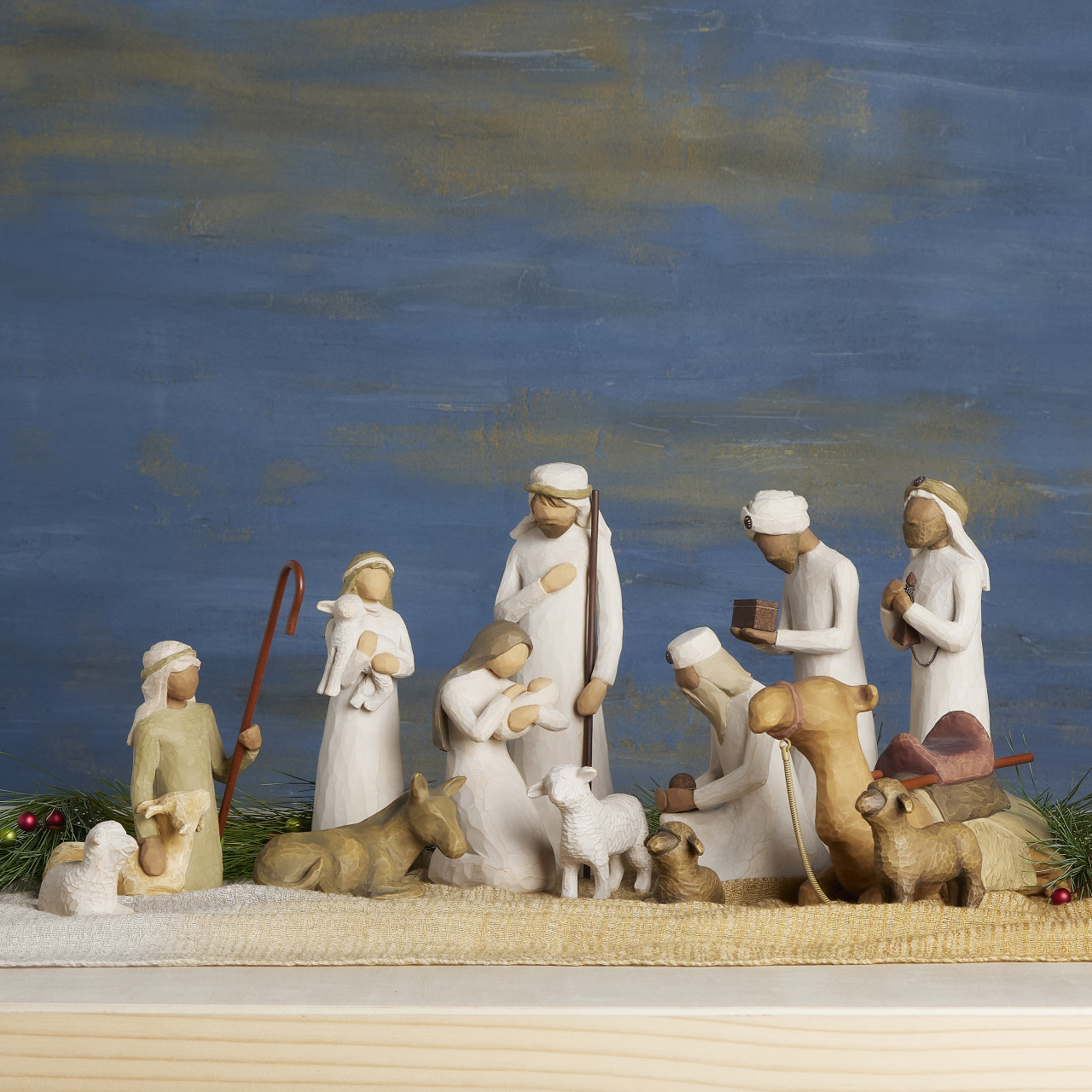 Nativity Set: 13 pieces sculpted by Susan Lordi