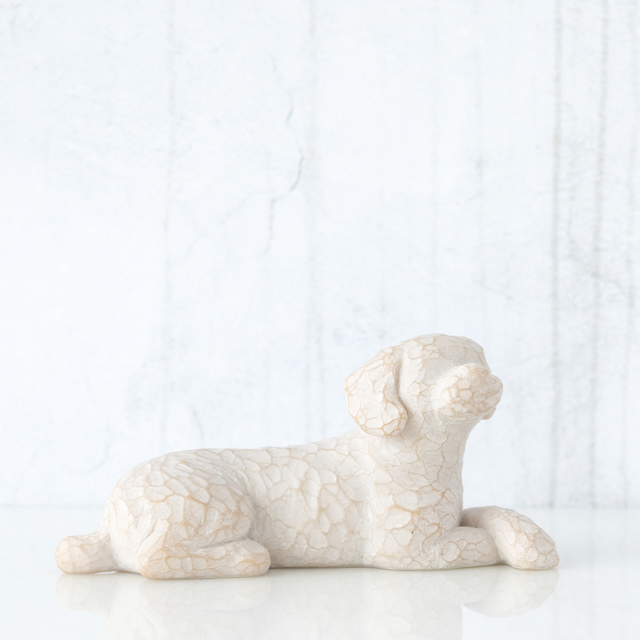 Love my Dog (white) sculpted figure by Susan Lordi