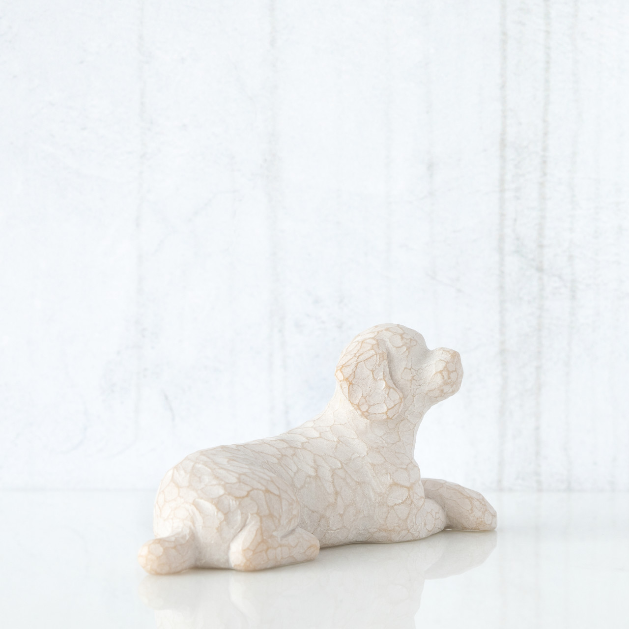 Love my Dog (white) sculpted figure by Susan Lordi
