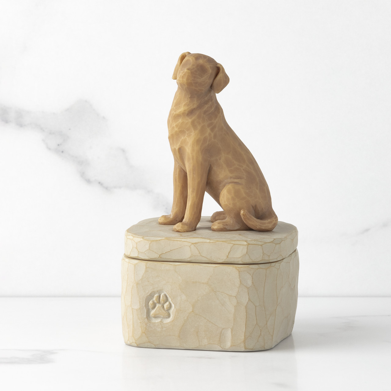Love my dog (golden) Keepsake Box sculpted by Susan Lordi