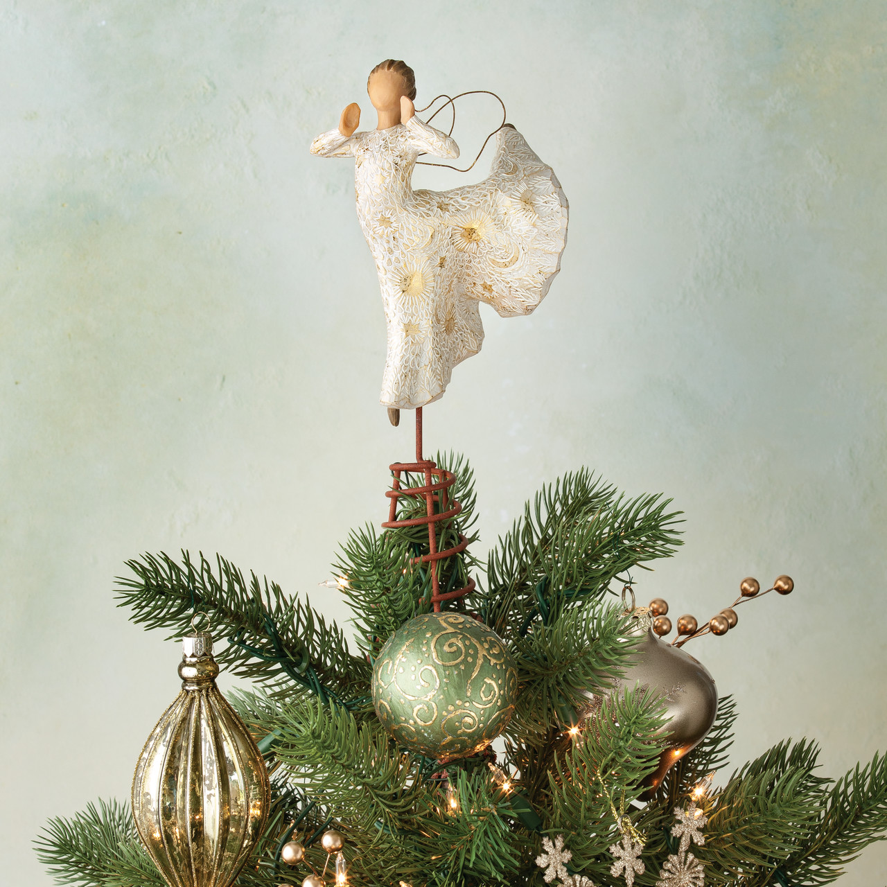 Song of Joy Angel Tree Topper sculpted by Susan Lordi