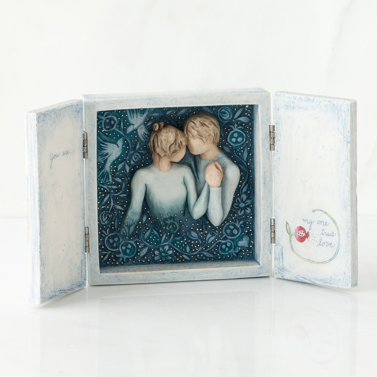 Duet sculpted triptych by Susan Lordi