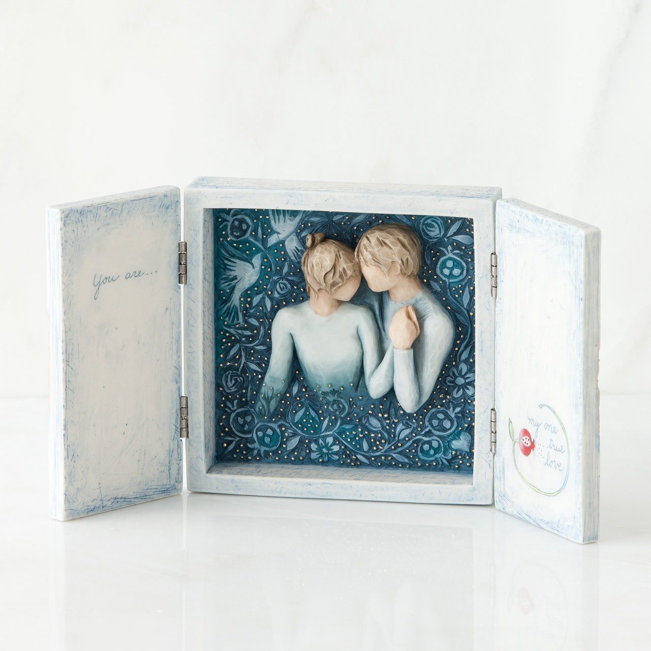 Duet sculpted triptych by Susan Lordi